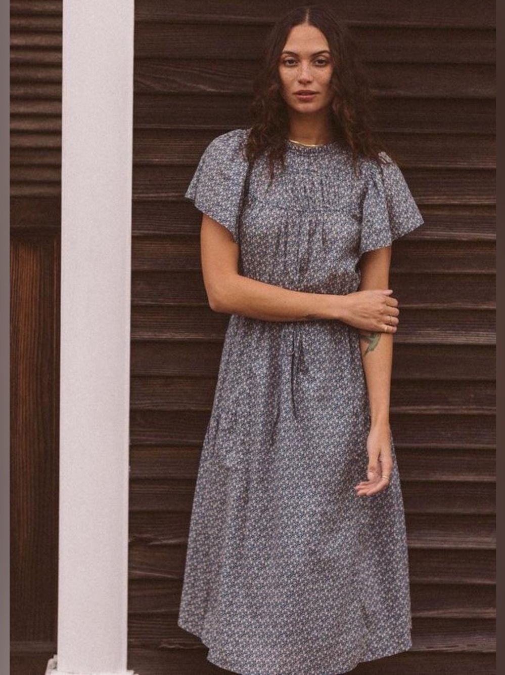 Trovata Birds of Paradis Nancy Dress in Balboa Ditzy Size Medium